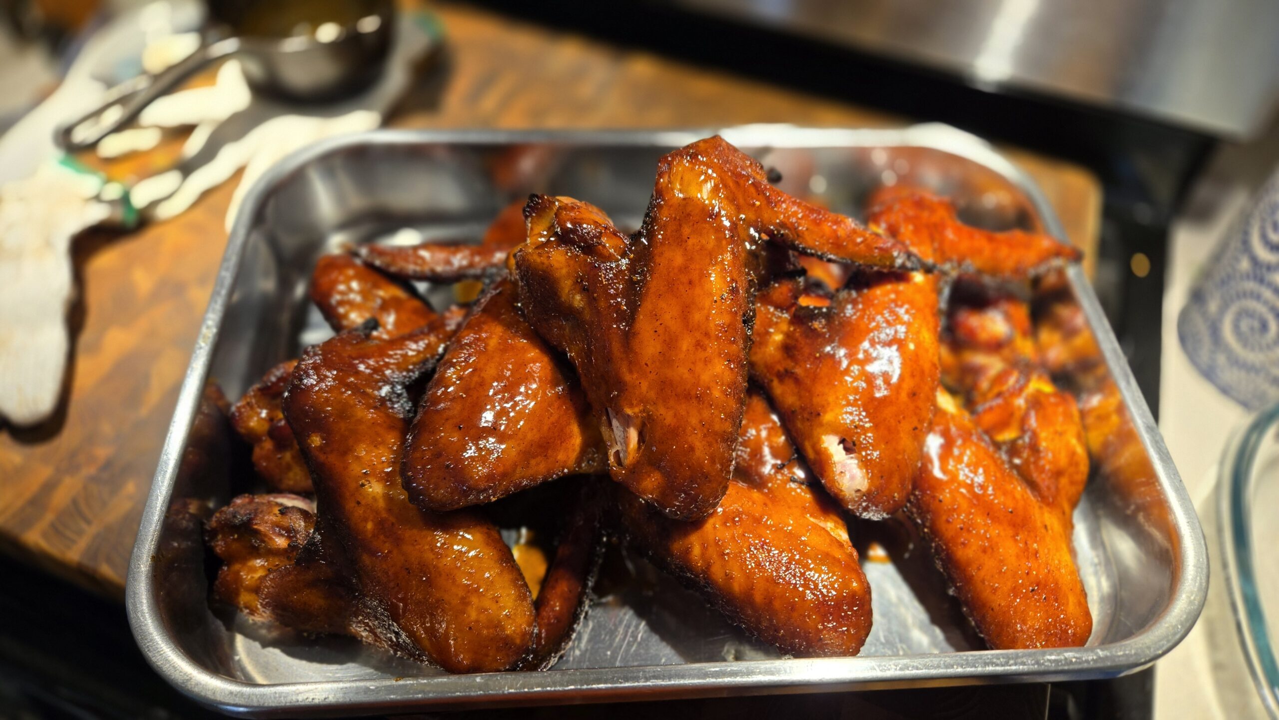 Crispy Smoked Turkey Wings with Sweet Honey BBQ Glaze