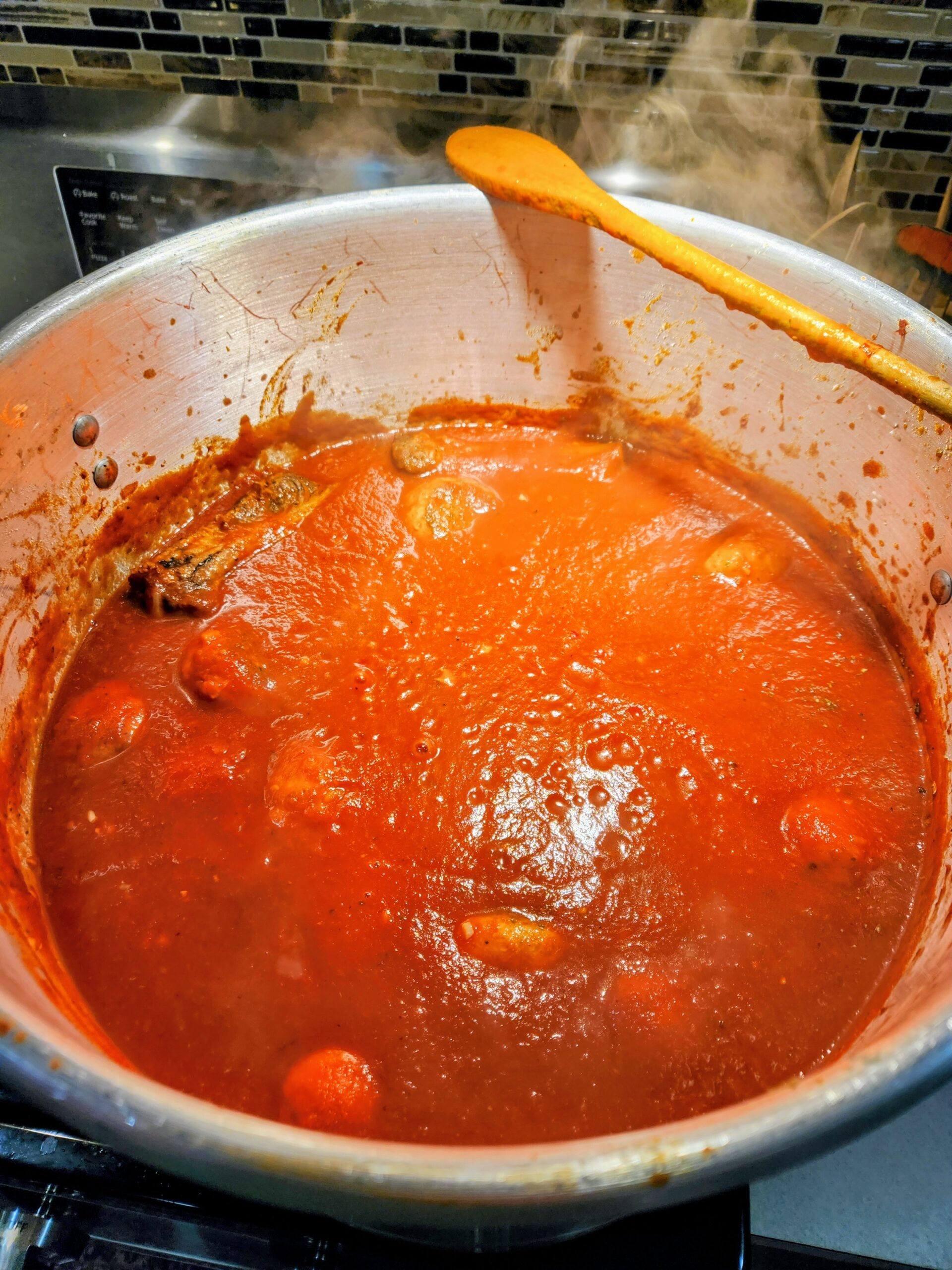 Sunday Meat Sauce with Ribs, Sausage & Meatballs | Family Recipe