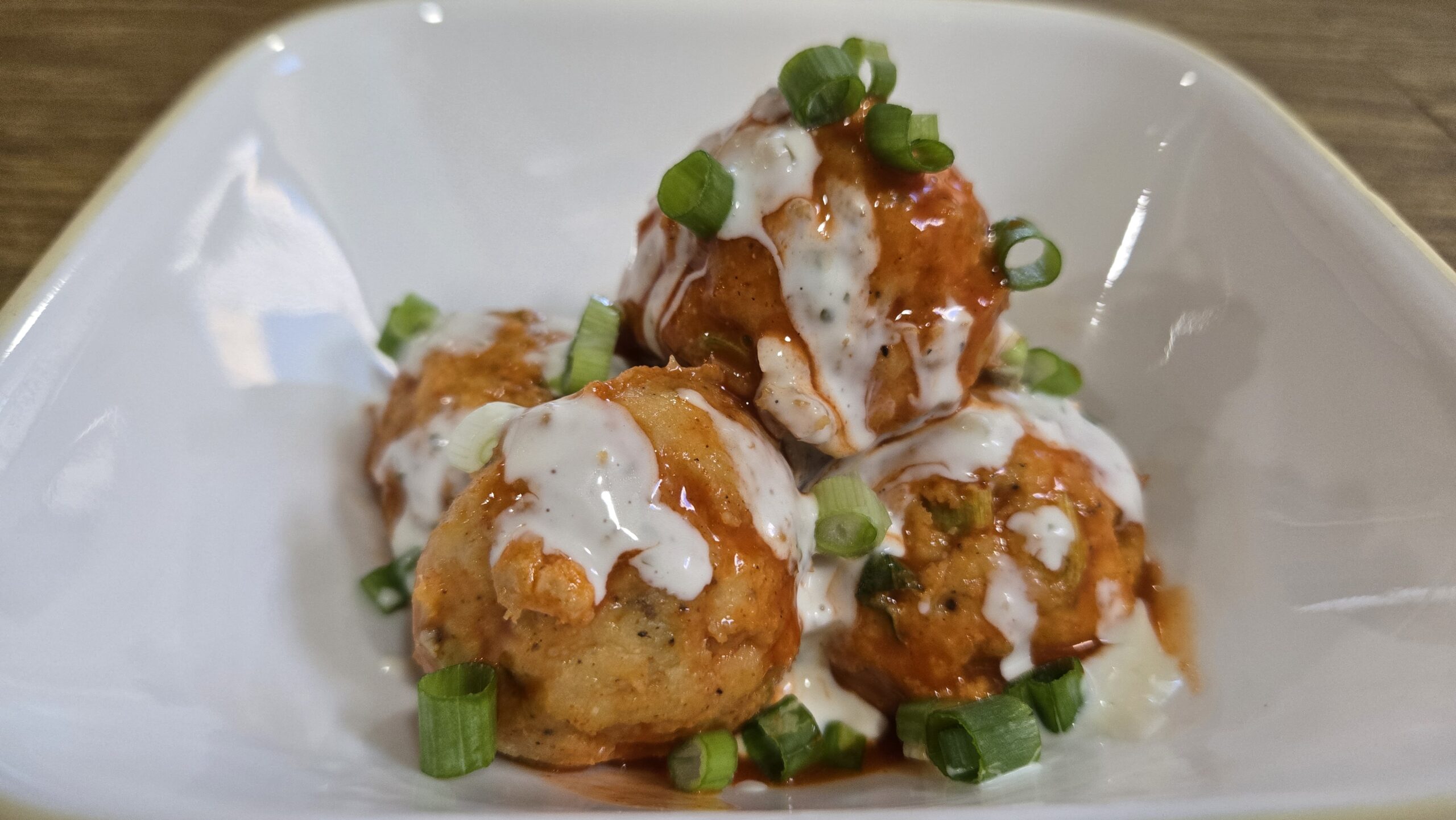 Buffalo Chicken Meatballs | High Protein Meal Prep Favorite