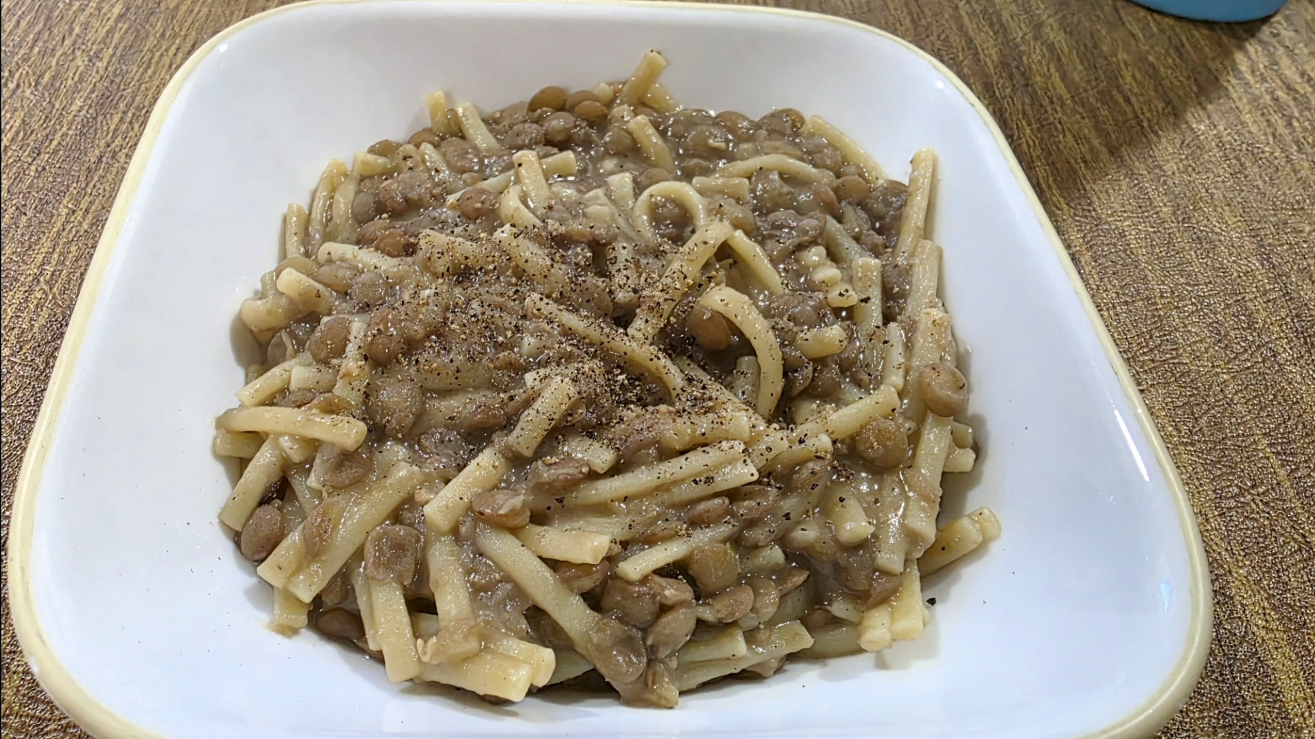 Old-School Lentils and Pasta (Grandma’s Friday Night Staple)